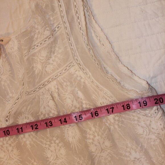 Rebecca Taylor White boho Crop top Women 2 - Picture 6 of 8